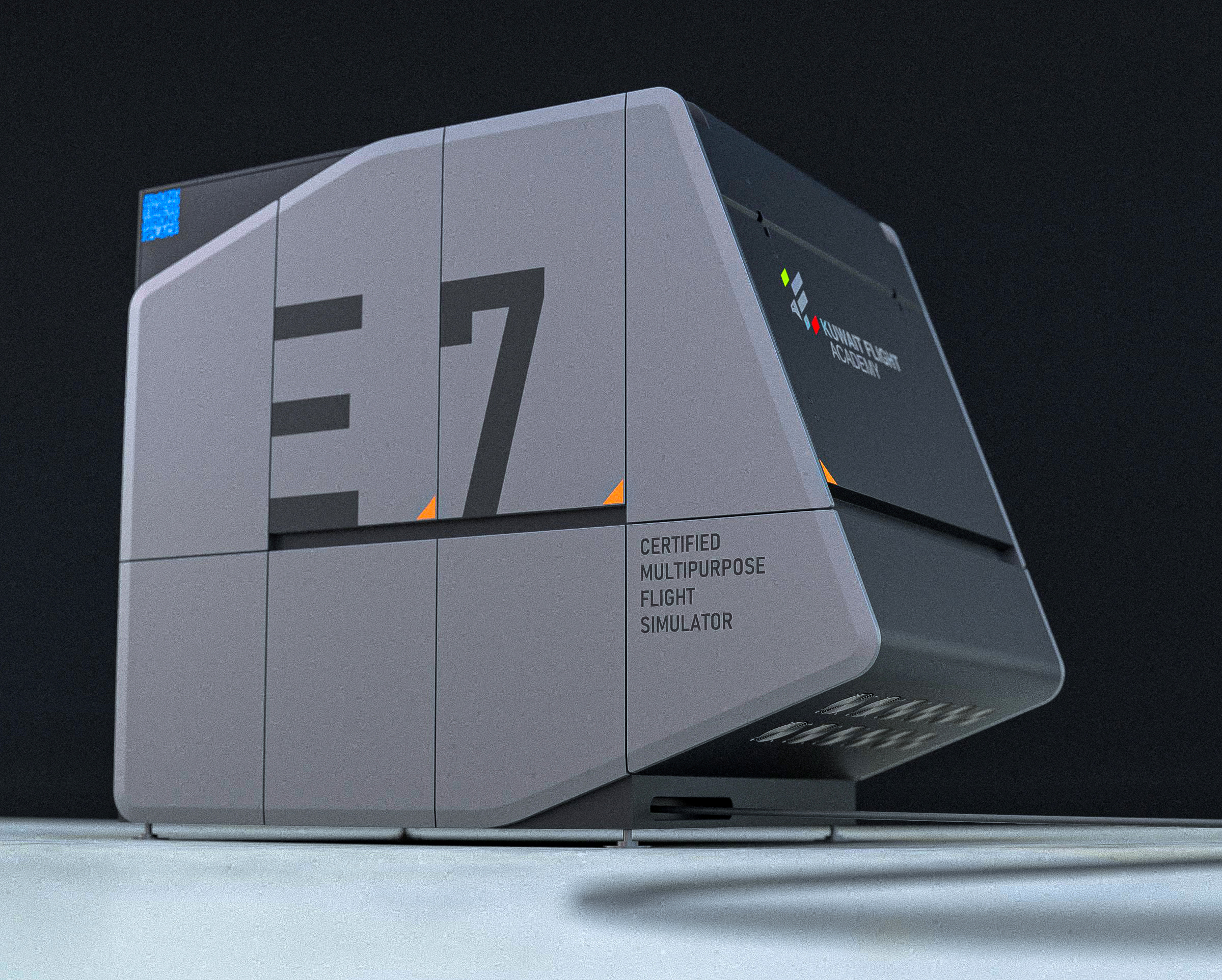 Exterior view of the modular simulator enclosure